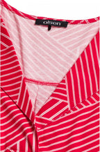 Red & White Striped Design Top