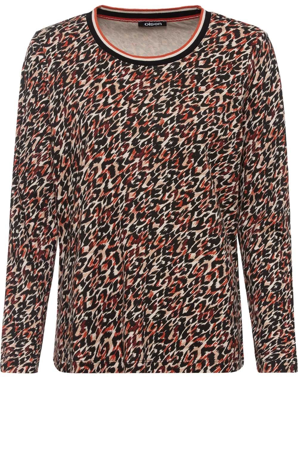 Redwood Animal Print Long Sleeved Top