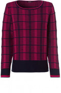 Ribbed Check Design Jumper