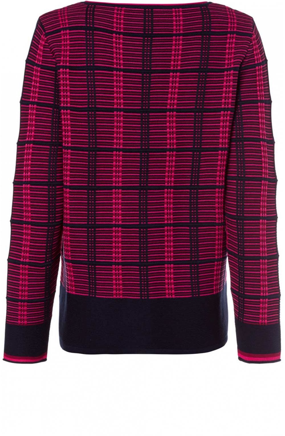 Ribbed Check Design Jumper