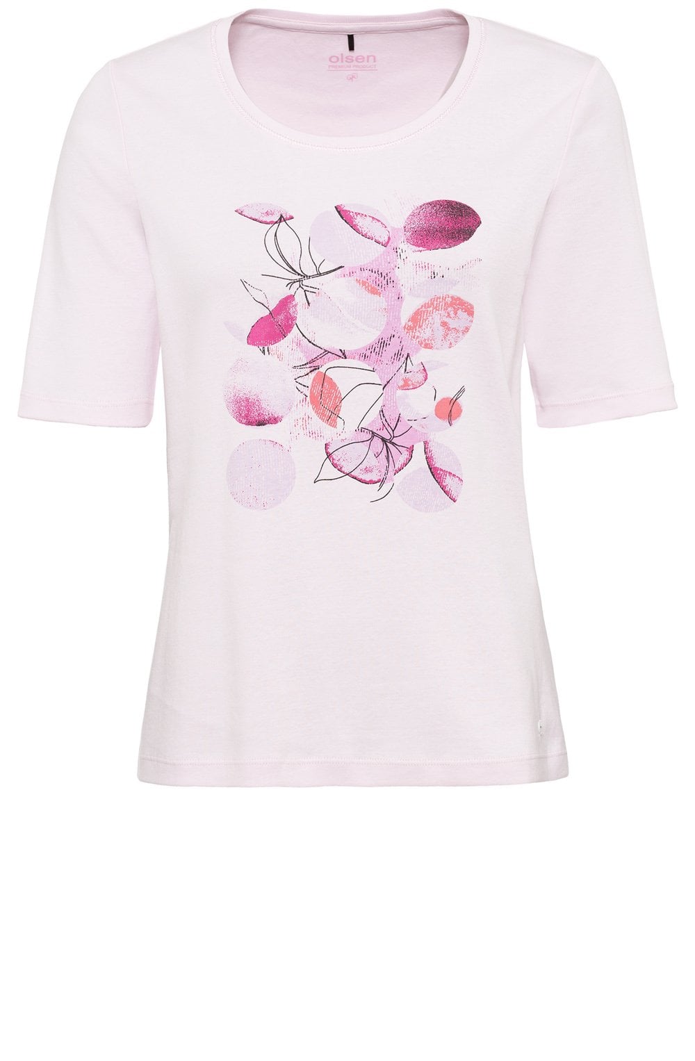 Rose Touch Abstract Design Jersey T Shirt