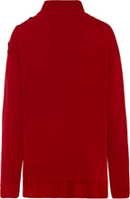 Rouge Chord Knit Three Button Jumper