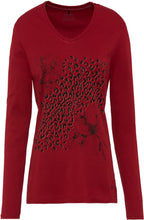 Rouge Leopard and Flower Print Top