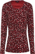 Rouge Spotted Print Top