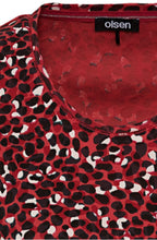 Rouge Spotted Print Top