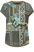 Sage and Gold Bold Design T Shirt