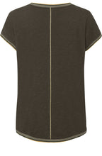 Sage and Gold Bold Design T Shirt