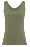 Sage Green Jersey Reversible Vest Top