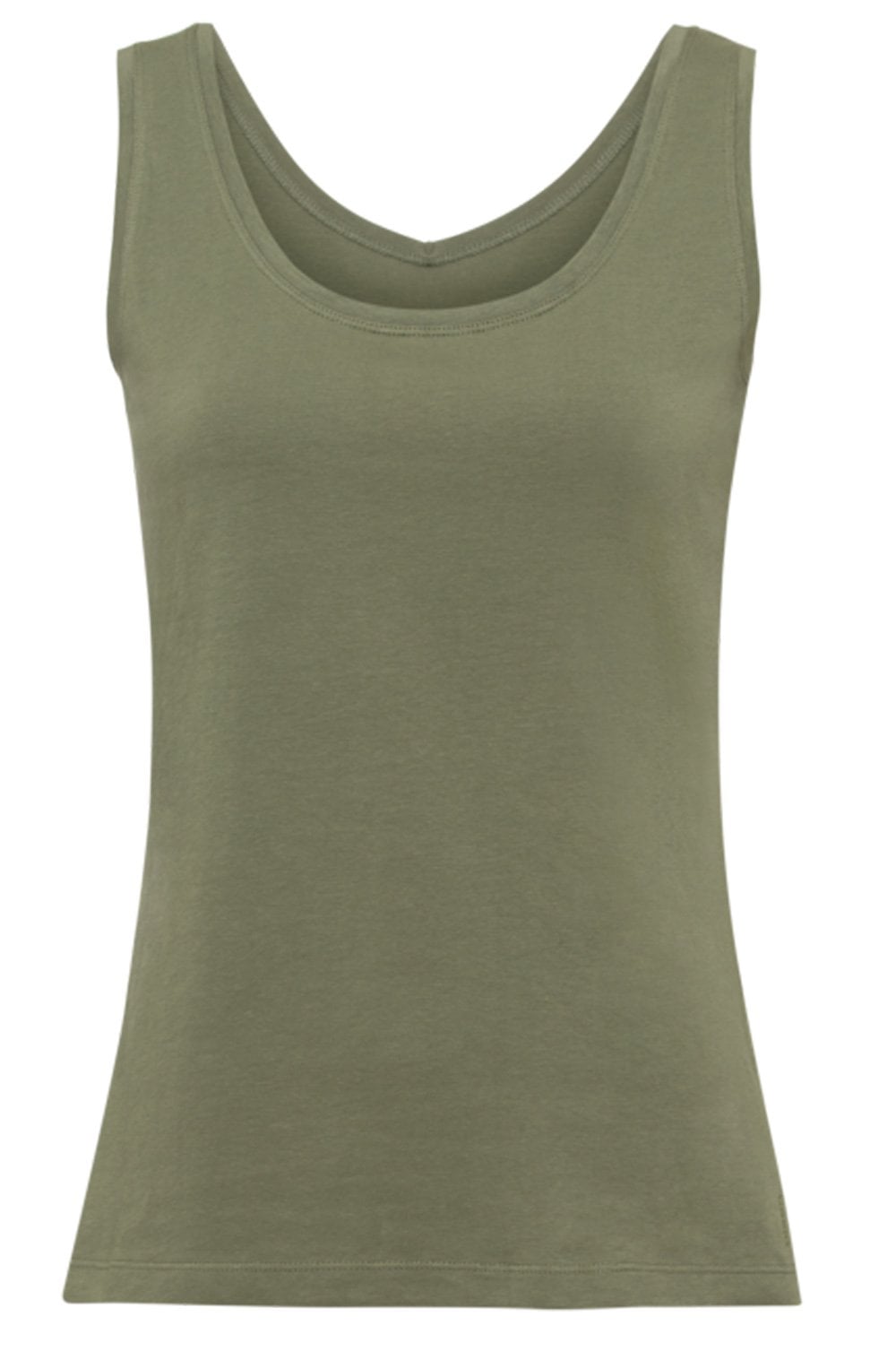 Sage Green Jersey Reversible Vest Top