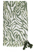 Sage Green Zebra Print Scarf