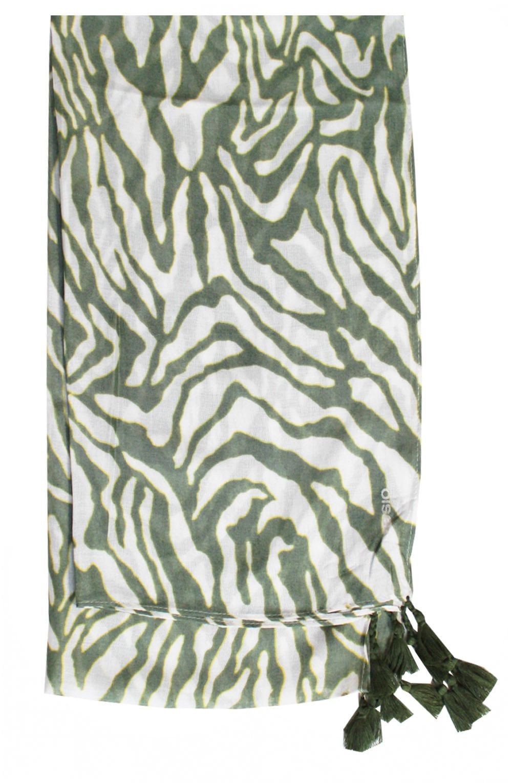 Sage Green Zebra Print Scarf