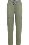 Sage Linen Cargo Trousers