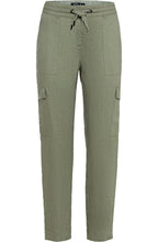 Sage Linen Cargo Trousers