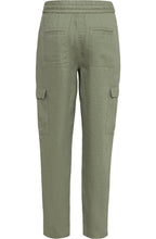 Sage Linen Cargo Trousers