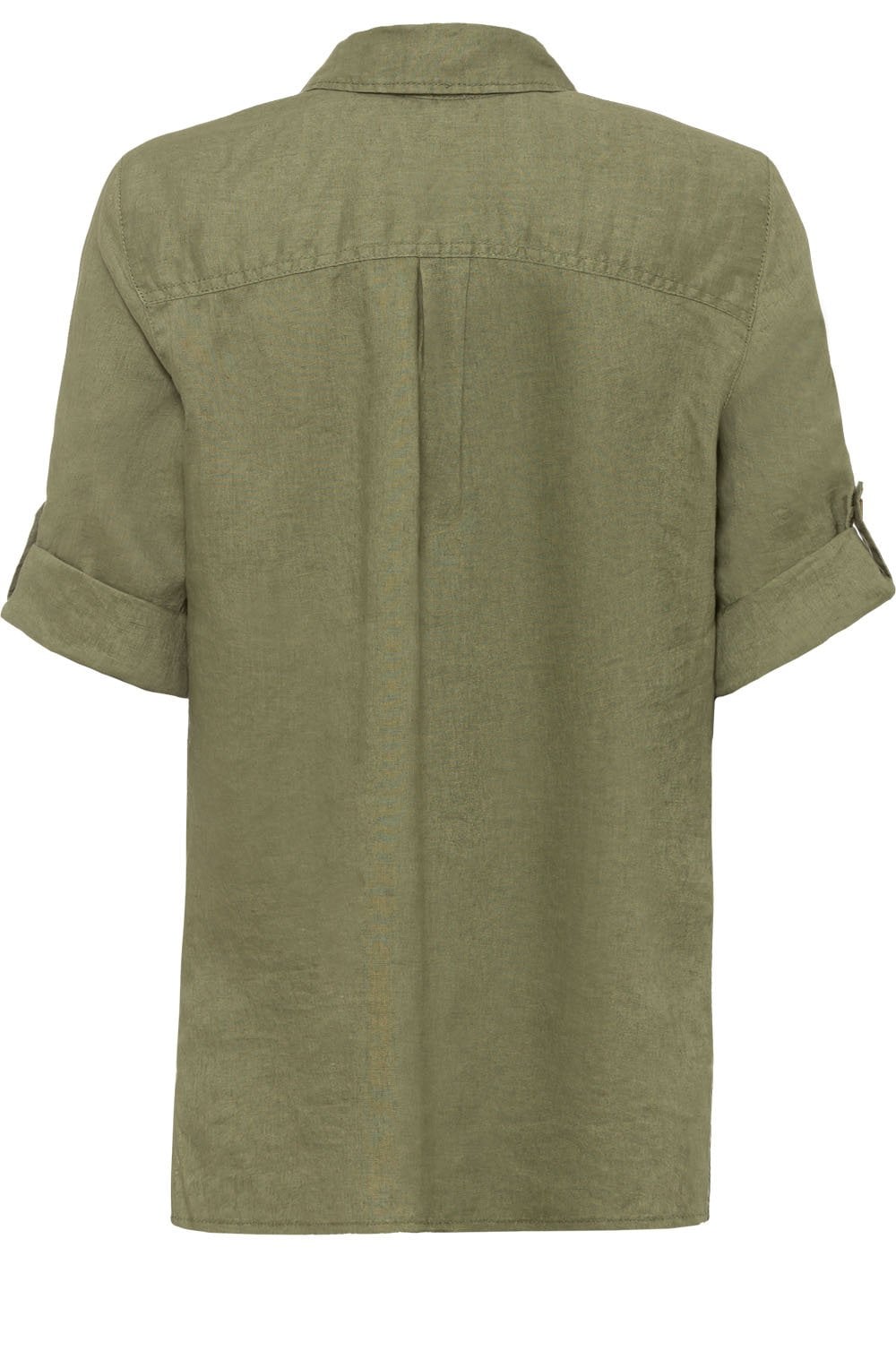 Sage Linen Short Sleeved Shirt