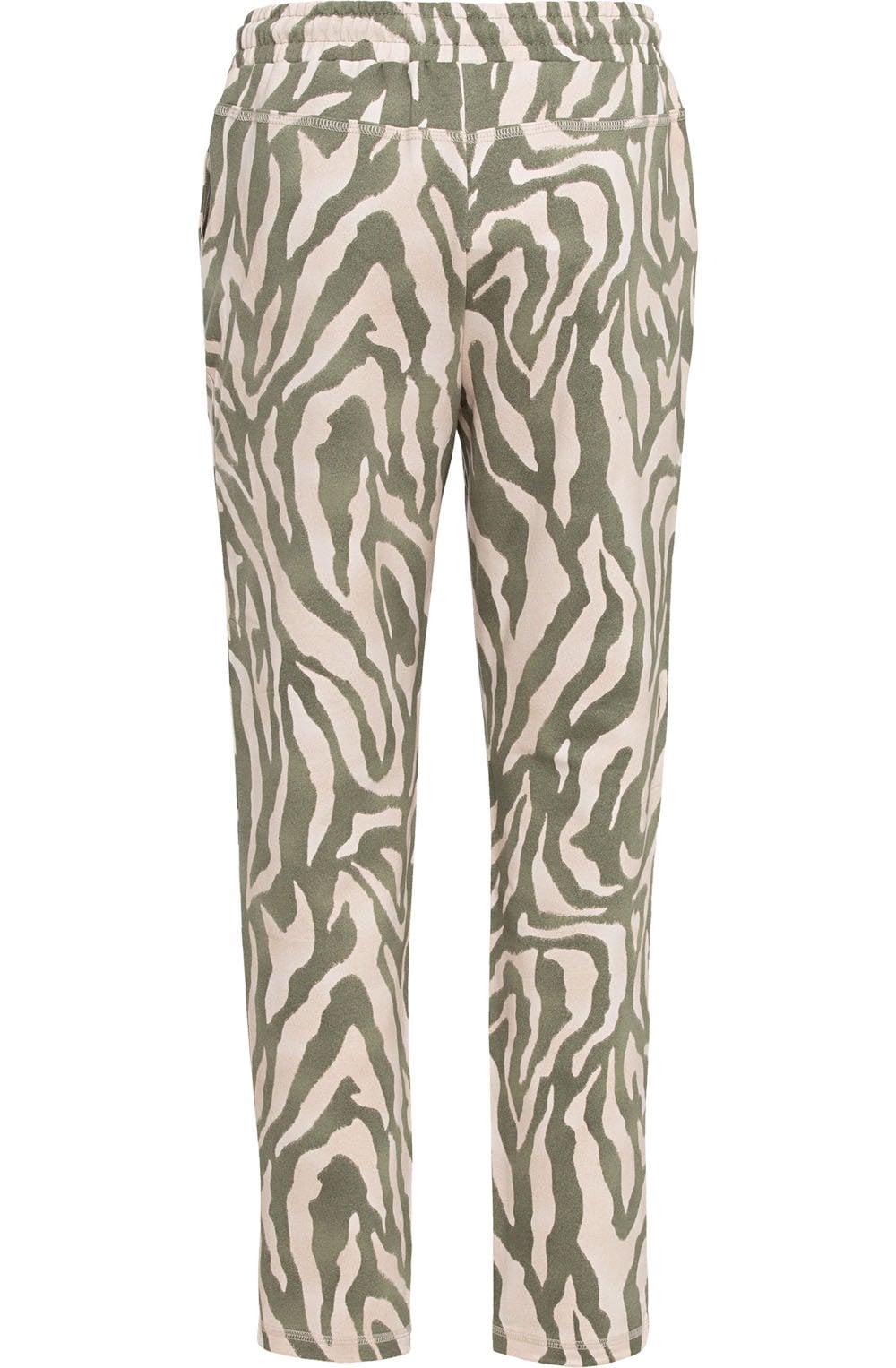Sage Zebra Print Casual Trousers