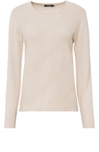 Sand Ribbed Front Jumper