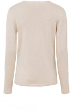 Sand Ribbed Front Jumper