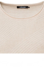 Sand Ribbed Front Jumper