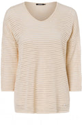 Sand Woven Knit Top