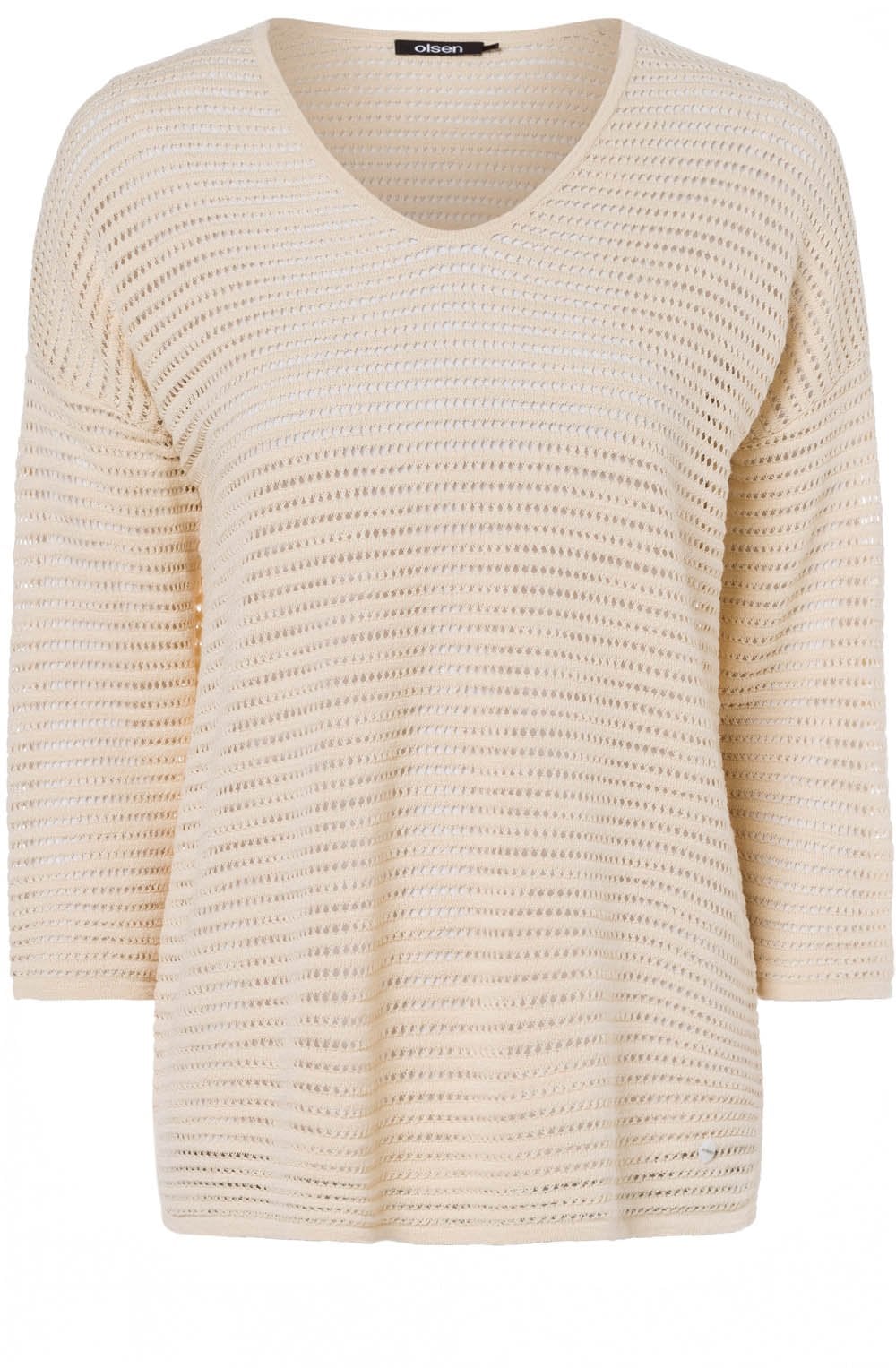 Sand Woven Knit Top