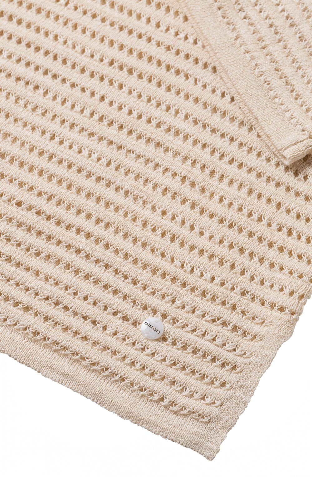 Sand Woven Knit Top
