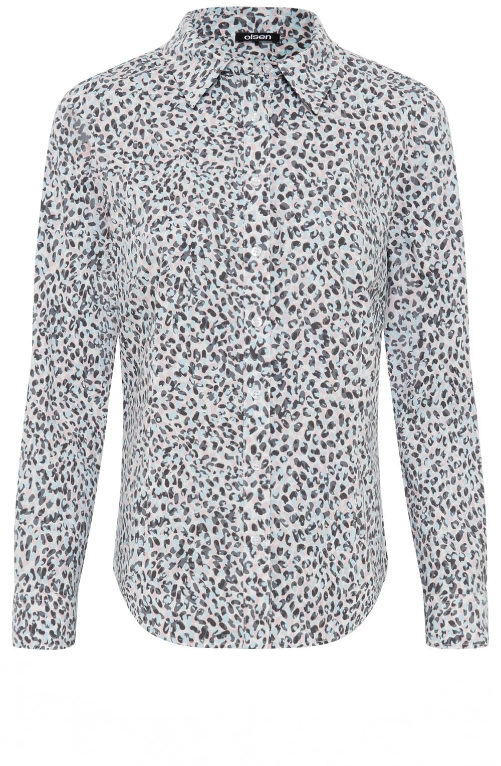 Satin Blue and Parfait Pink Confetti Shirt