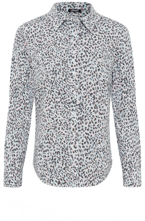 Satin Blue and Parfait Pink Confetti Shirt