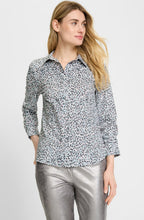 Satin Blue and Parfait Pink Confetti Shirt