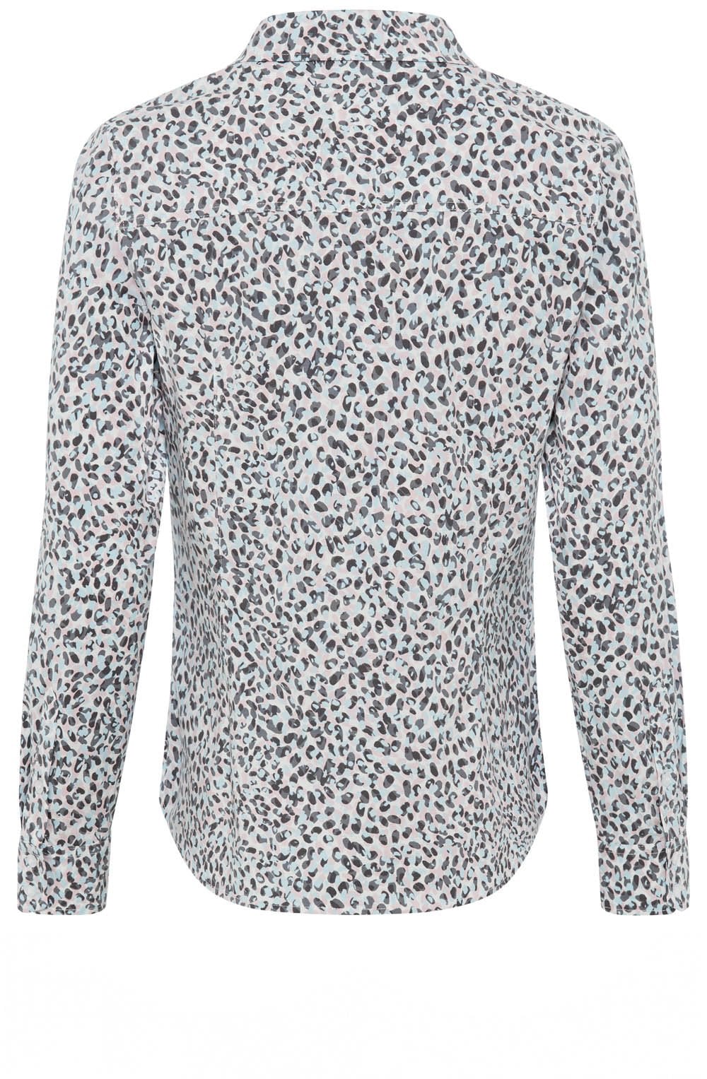 Satin Blue and Parfait Pink Confetti Shirt