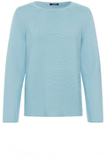 Satin Blue Cotton Mix Henny Jumper