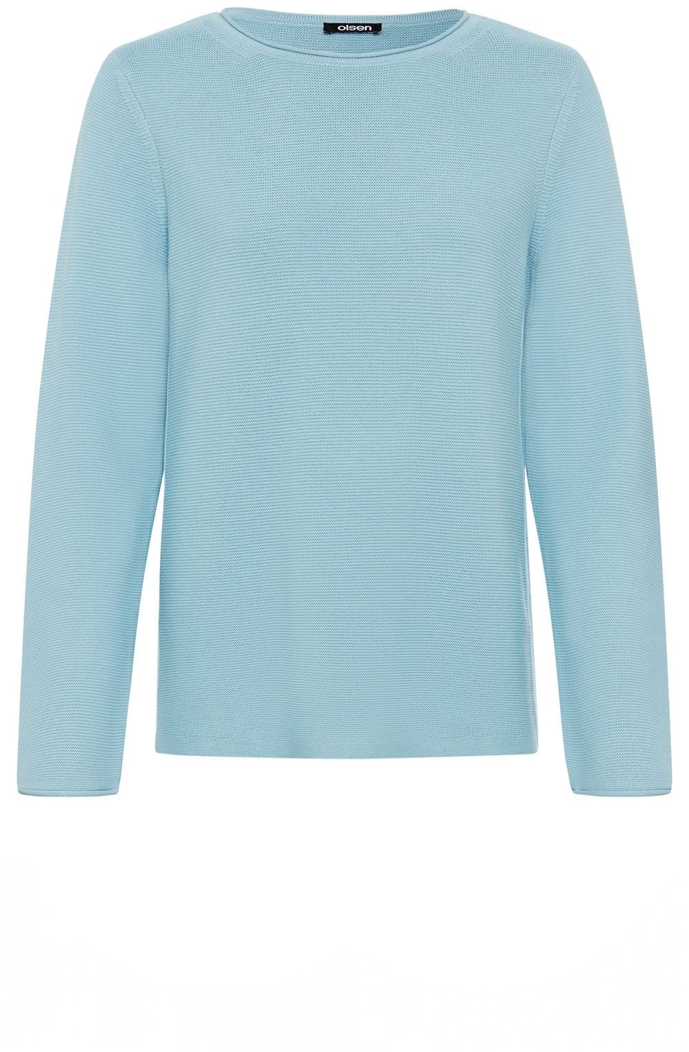 Satin Blue Cotton Mix Henny Jumper