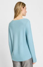 Satin Blue Cotton Mix Henny Jumper
