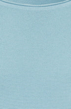 Satin Blue Cotton Mix Henny Jumper