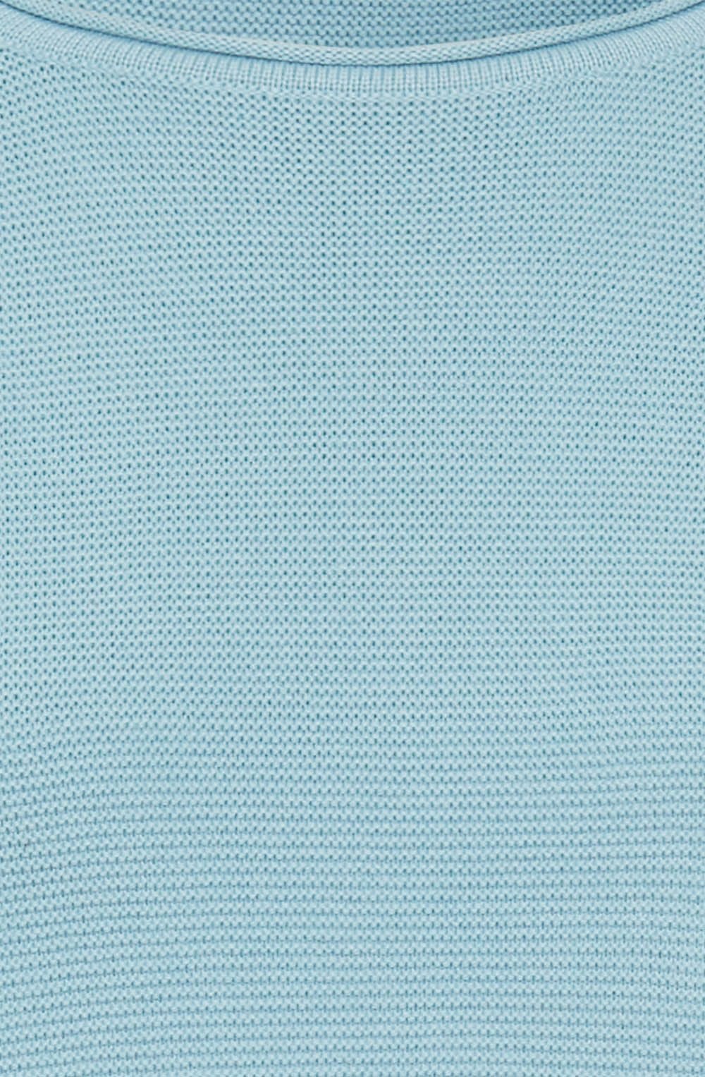 Satin Blue Cotton Mix Henny Jumper