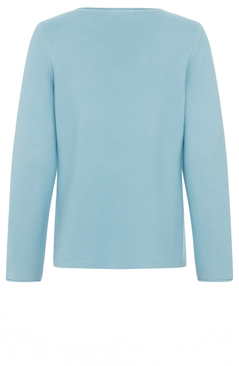 Satin Blue Cotton Mix Henny Jumper