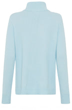 Satin Blue Half Zip Henny Jumper