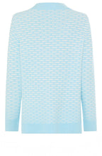 Satin Blue Textured Knit Henny Jumper