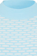Satin Blue Textured Knit Henny Jumper