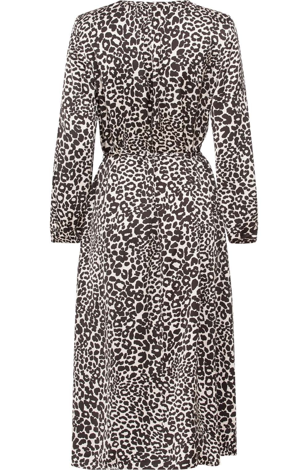 Satin Touch Animal Print Dress