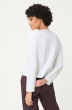 Savanna Sky White Linen and Jersey Mix Jacket