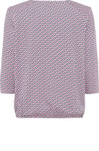 Seashell Rose Abstract Print Clara Top