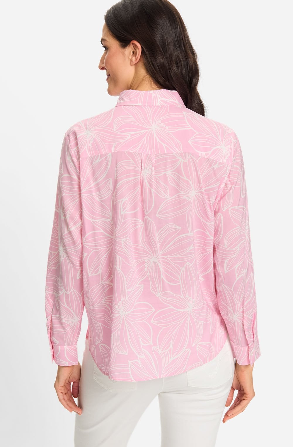 Seashell Rose Floral Shirt
