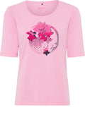 Seashell Rose Flower Print Edda T shirt