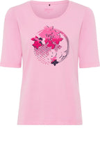 Seashell Rose Flower Print Edda T shirt