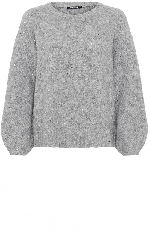 Shimmering Misty Grey Cora Jumper
