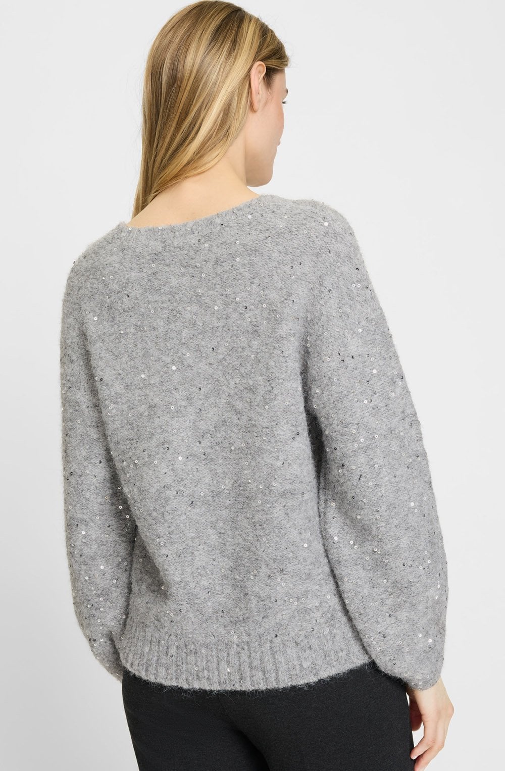Shimmering Misty Grey Cora Jumper