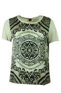 Olsen short sleeved print top