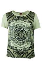 Olsen short sleeved print top