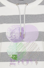 Silver Grey Cora Sweatshirt with Drawstring Neck